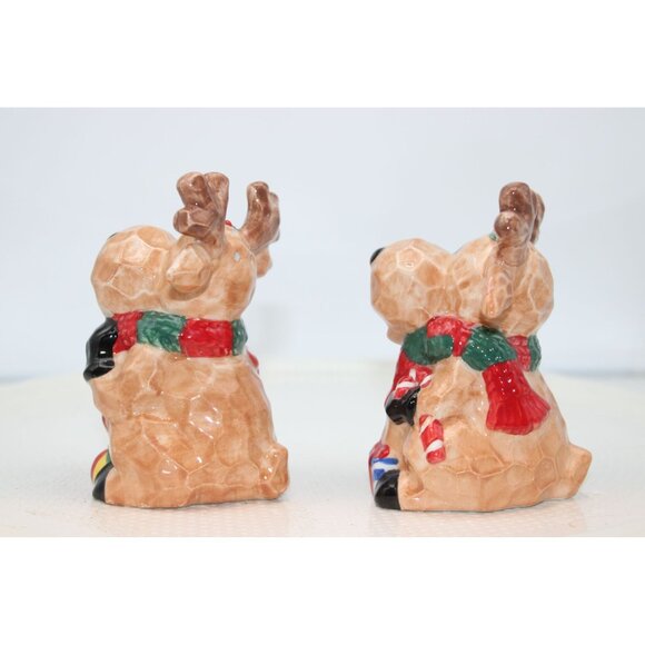 Salt & Pepper Shakers - Holiday Reindeer by Homespun Holiday - Picture 2 of 5